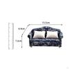1/12 Dollhouse Miniature Sofa Decoration Accessories for Decor