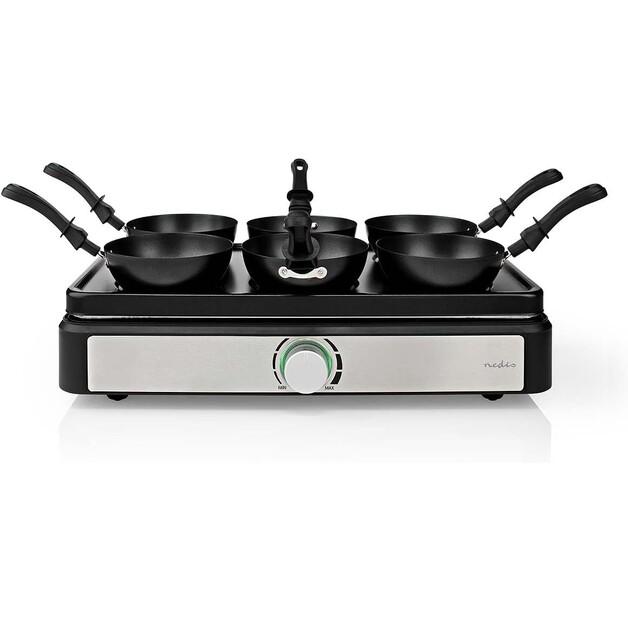 Раклетница Nedis FCRA310FBK6 Party-Wok-Set