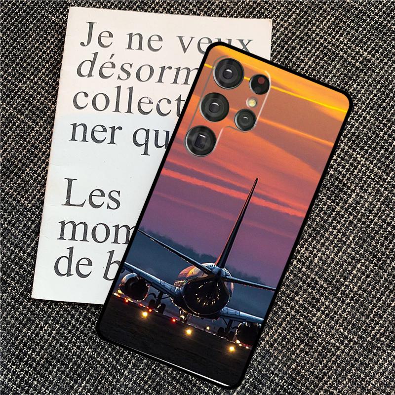 

Aircraft Plane Airplane Case For Samsung Galaxy S25 Ultra S21 S22 S23 S24 Ultra S9 S10 S20 Plus S25 FE Back Cover Galaxy S21 FE