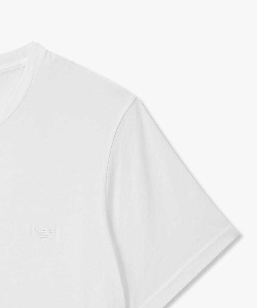 EMPORIO ARMANI UNDERWEAR Men'S Short Sleeve Crew Neck Lounge T-Shirt_White_0816134035