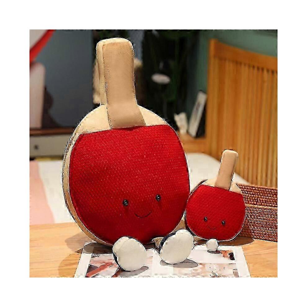 Cuscino a forma di racchetta da ping pong 30*15cm, Bambola di peluche, Regalo di compleanno per bambini, Cuscino per soggiorno e camera da letto