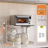 Retractable Double-Layer Microwave Oven Storage Rack