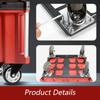 Industrial Grade Caster Base Sturdy Steel Rolling Cart with Large Wheels Workshop Utility Cart for Toolbox Appplication