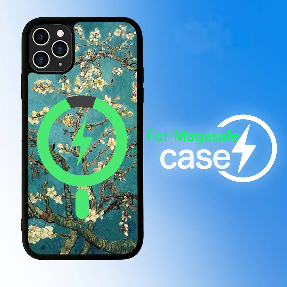 Art Vincent Van Gogh For Magsafe Magnetic Phone Case for iPhone 17 16 15 14 13 12 11 Plus Pro Max PC+TPU Cover