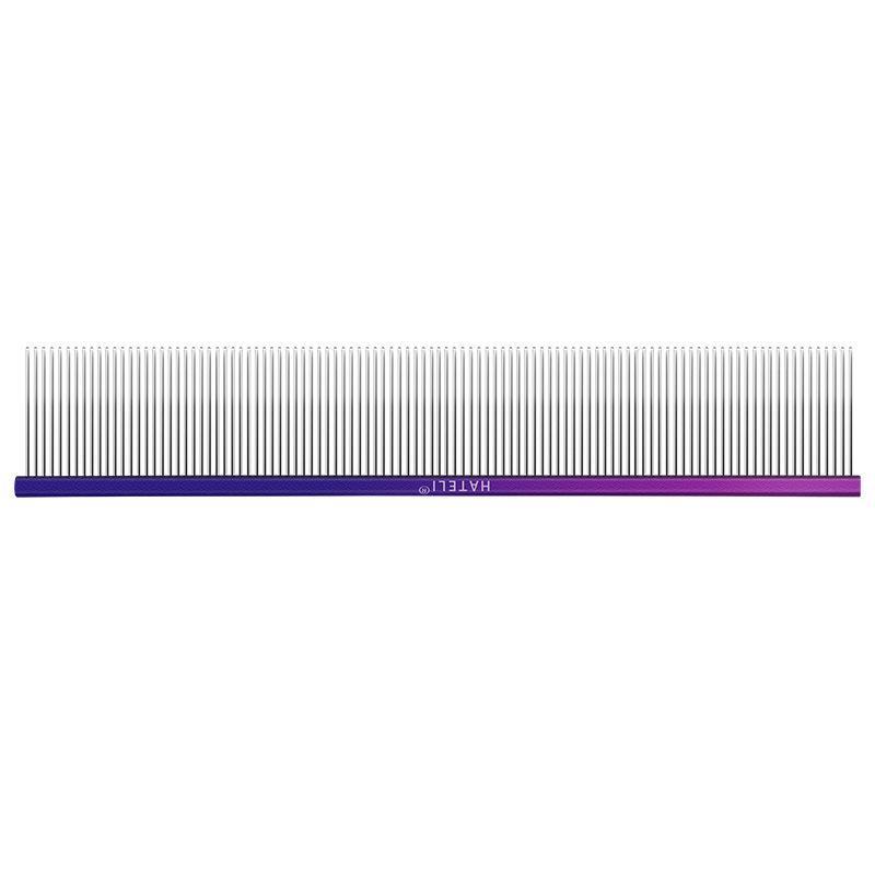 Full-coverage Flat-handle Comb. Cat and Dog Hairbrush with Dense Teeth for Grooming and Removing Loose Hair. Full Coverage. Fine.