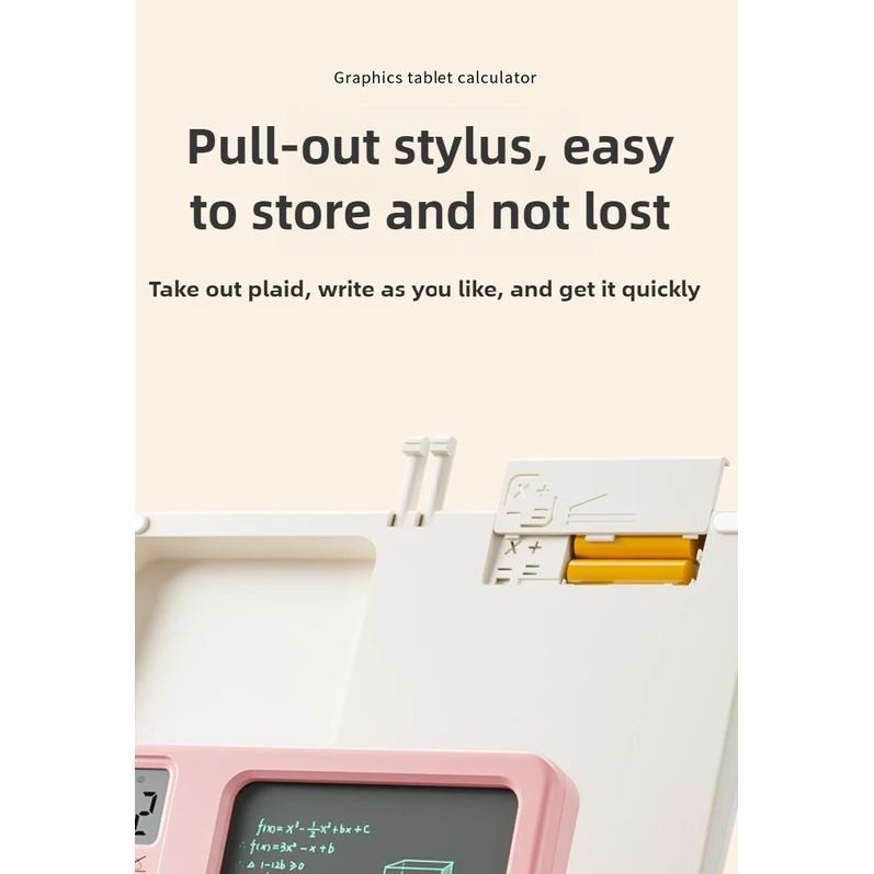 Bunter Mode-Taschenrechner mit Schreibtafel-Tastenrechner für Büro oder Schule, flexible Tastatur für College, Büro, Schüler