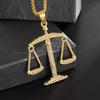 Hip Hop Rap Fashion Accessories Men's Balance Scale Pendant Necklace