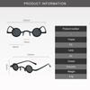Womens Sunglasses Retro Black Metal Steampunk Sunglasses  Fashion Color Mens Round Frame Sun Glasses Lentes  Mujer