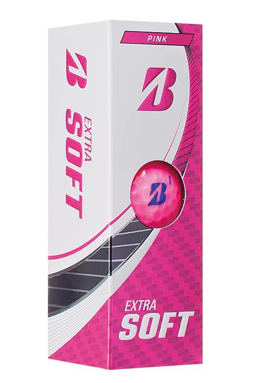 BRIDGESTONE EXTRA SOFT Golf 2023 Pack of Pink Balls, Model, 12,