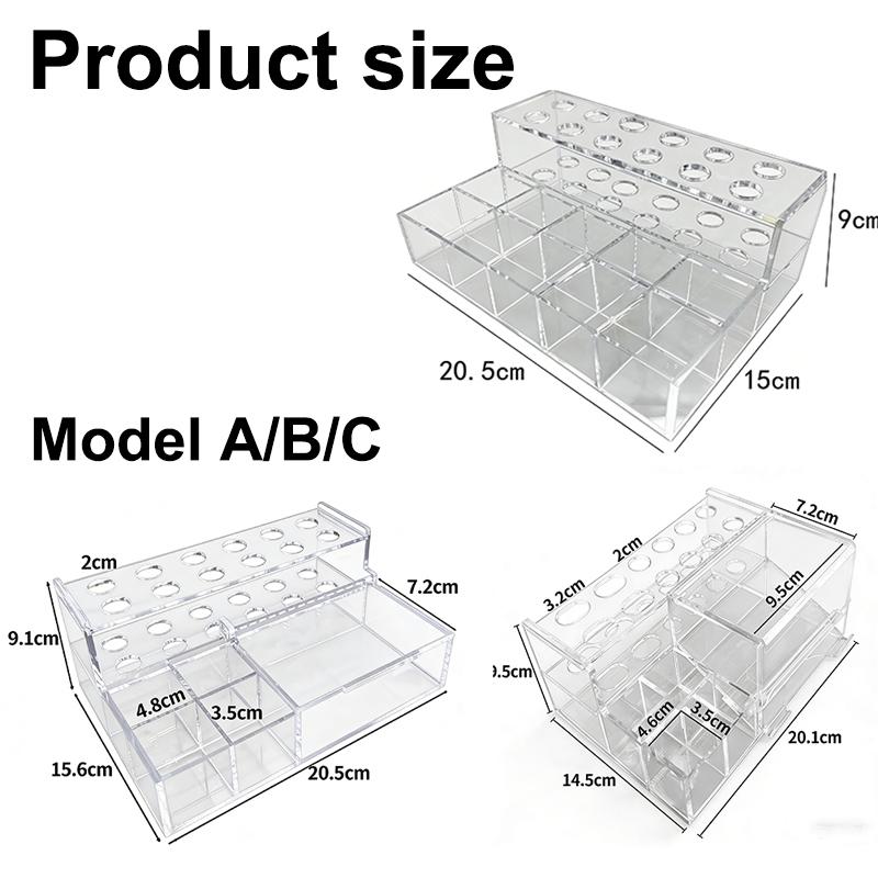 1Pcs Dental Aesthetics Resin Storage Box Adhesive Tool Holder Oral Multifunctional Storage Rack Small/Medium/Large Sizes