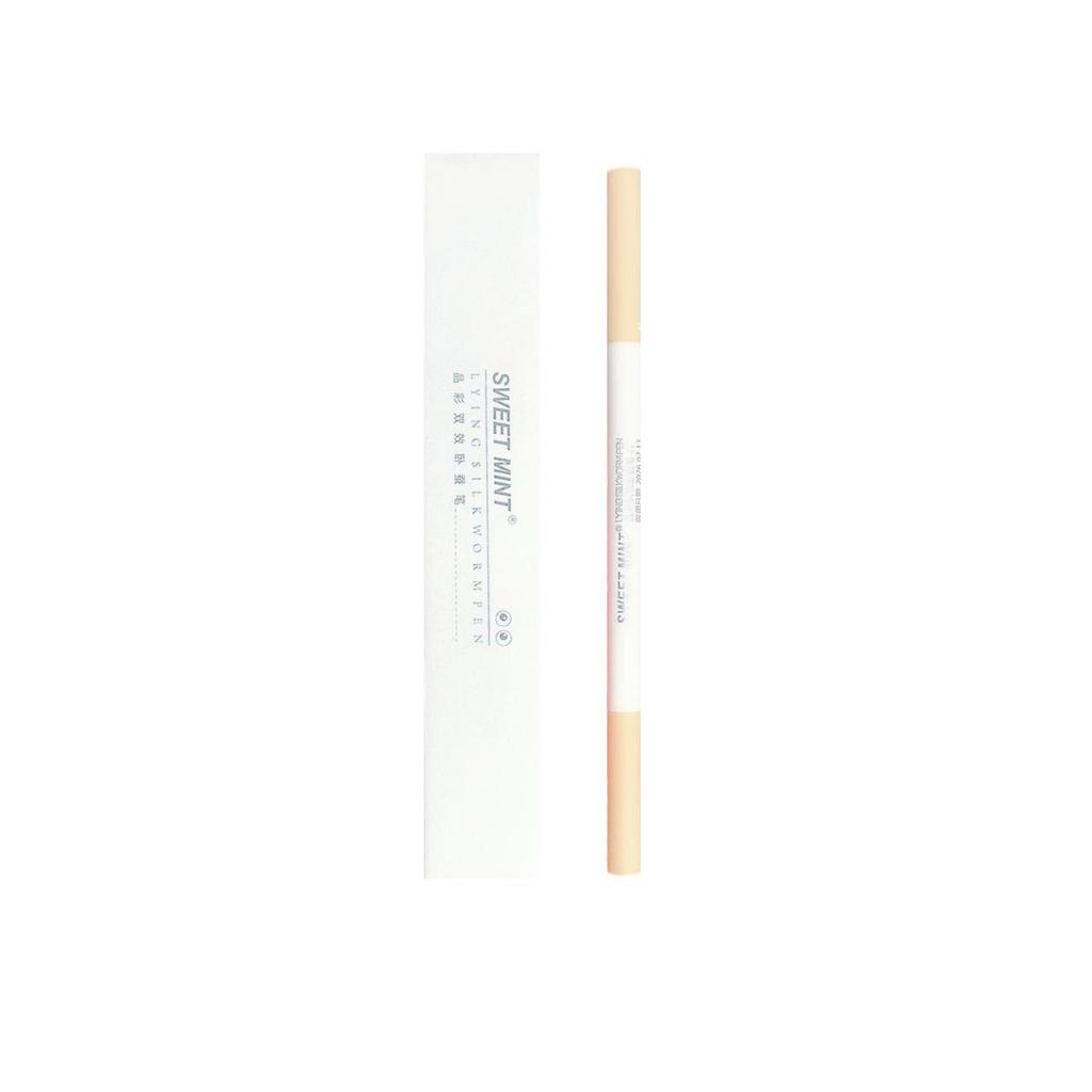 Sweet Mint Double-Ended Tear Trough Pen - Highlighting & Shadow Pen for Matte, Natural Lower Eyelid Brightening & Contouring
