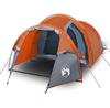 Barraca de camping Zakito Europe para três pessoas cinza-laranja 200x166 cm