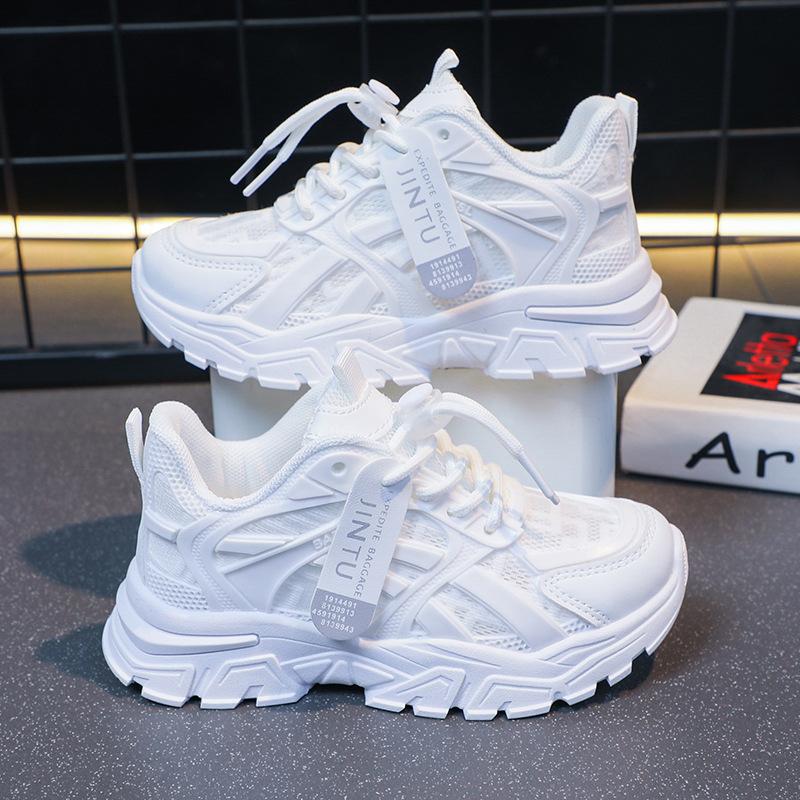 

Girls Lightweight Dad Shoes Spring and Autumn New Fashion Soft Sole White Shoes Boys Casual Sports Shoes Summer 33 білий