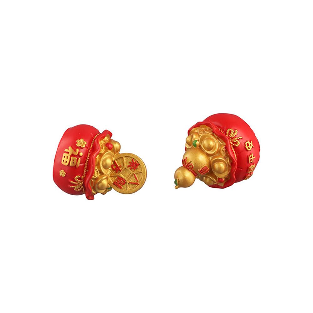 Decorative Fortune Landscape Ornament Resin Car Trinkets Lucky Money Bag Miniatures  Car