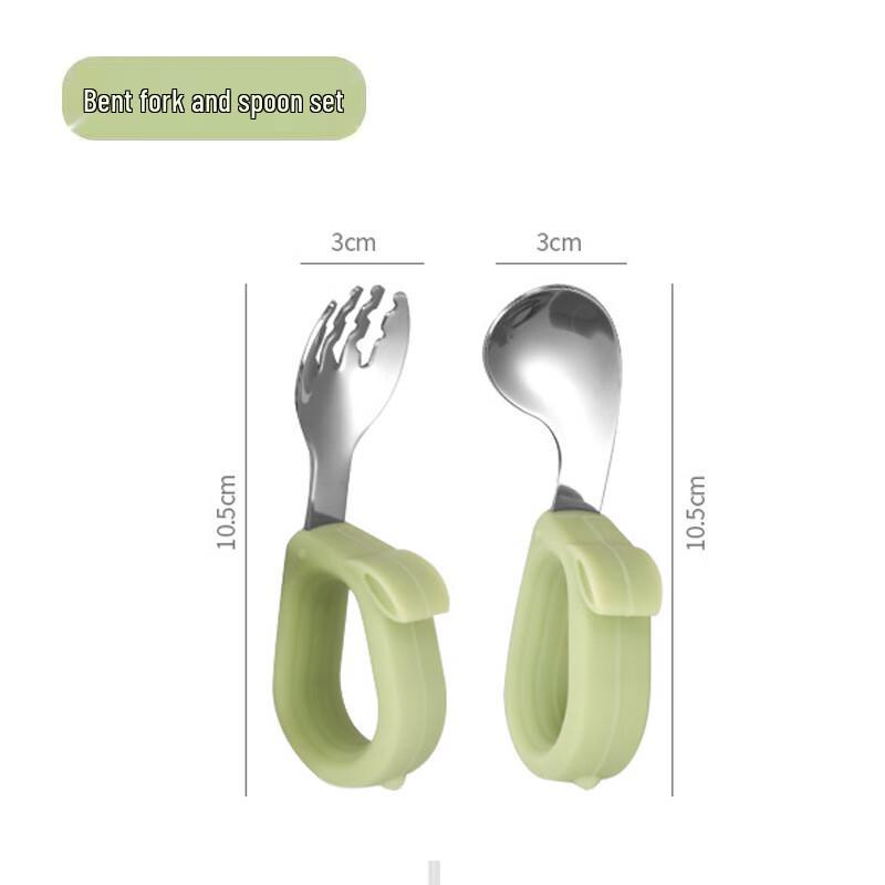 

Shuangsheng 304 Stainless Steel Baby Training Fork & Spoon Set