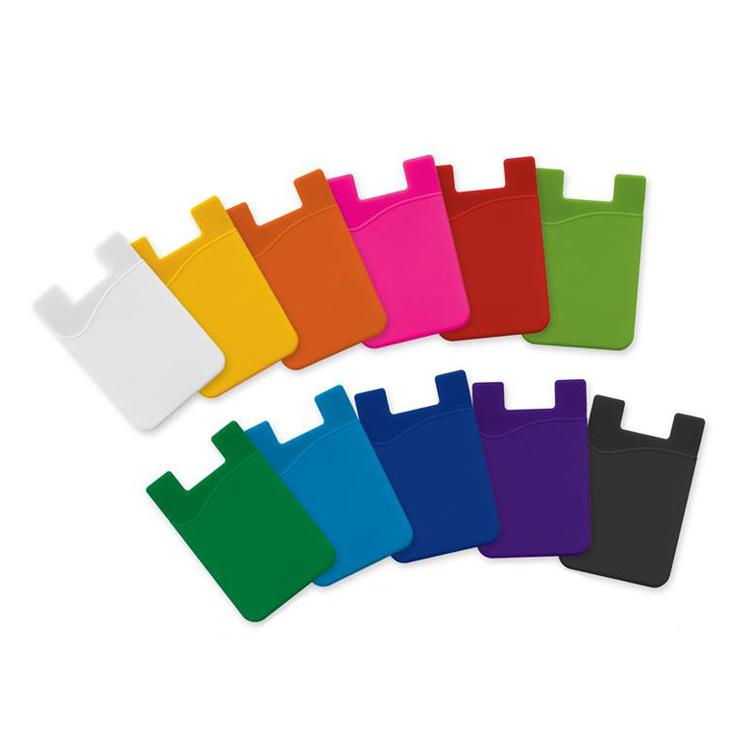 Promotional Gift Silicone Armband Phone Pocket Case Smart Wallet Credit Card Holder UV Painted Universal