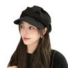 Korean Style Versatile Black Artist Beret: Spring & Autumn Edition