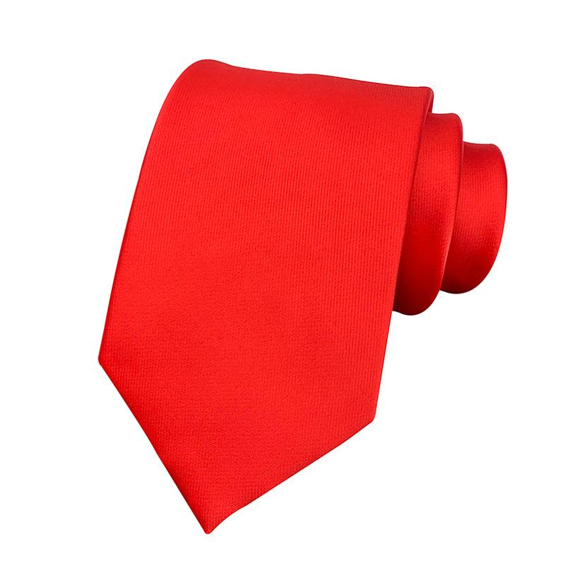 Classic Monochrome Satin Tie Business Casual Versatile Wedding Tie
