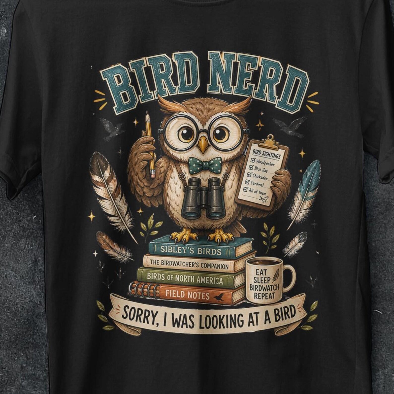 Bird Nerd shirt, Funny Bird Shirt, Bird Lover shirt, Nature, Backyard Bird shirt, Bird watching, Bird Watching Shirt, bird watching gift L