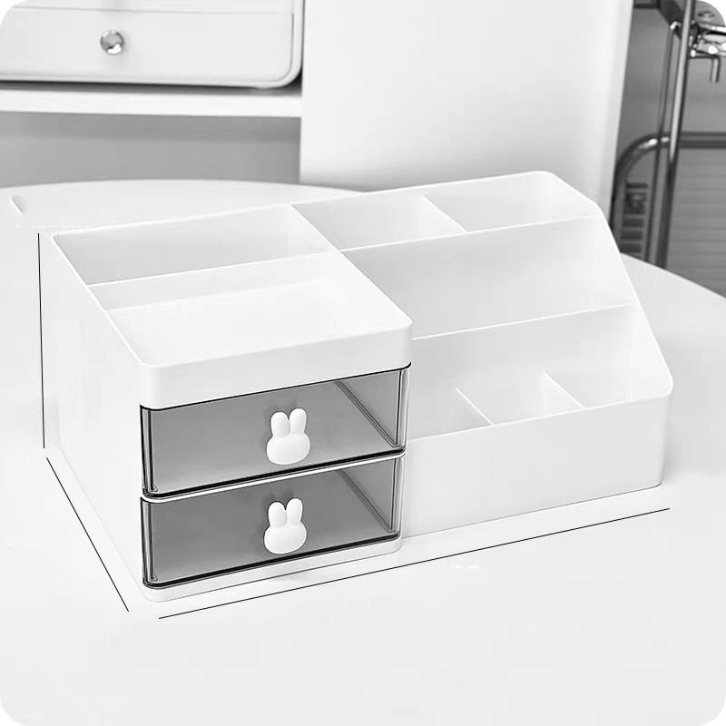 Multi-Functional Cosmetic Storage Box Desktop Large-Capacity Drawer-Style Organizer for Cosmetic,Pencils,Stationery,jewelry