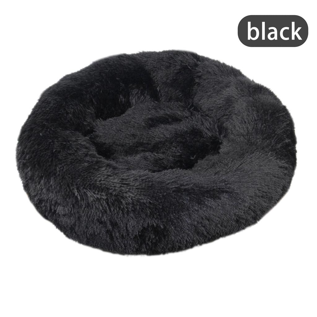 Furry Pet Bed - Round Cat Bed and Dog Bed - Soft and Fluffy Pet Bed - Ideal Sleeping Companion for Kittens and Puppies