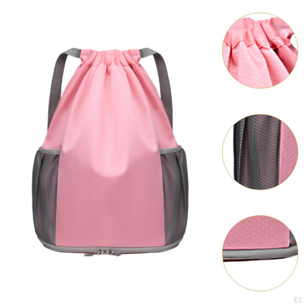 Swimming Bag Drawstring Backpack Lightweight Waterproof Fitness Portable Duffel Rucksack for