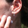 Pave Set Small Huggie Hoop Earrings for Women Sparkling Channel Set Stone Minimalist Daily Wear Earrings Jewelry