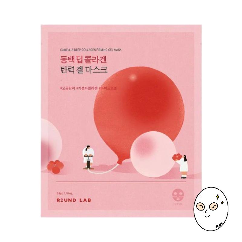Round Lab Camellia Deep Collagen Firming Gel Mask 34g x 4ea