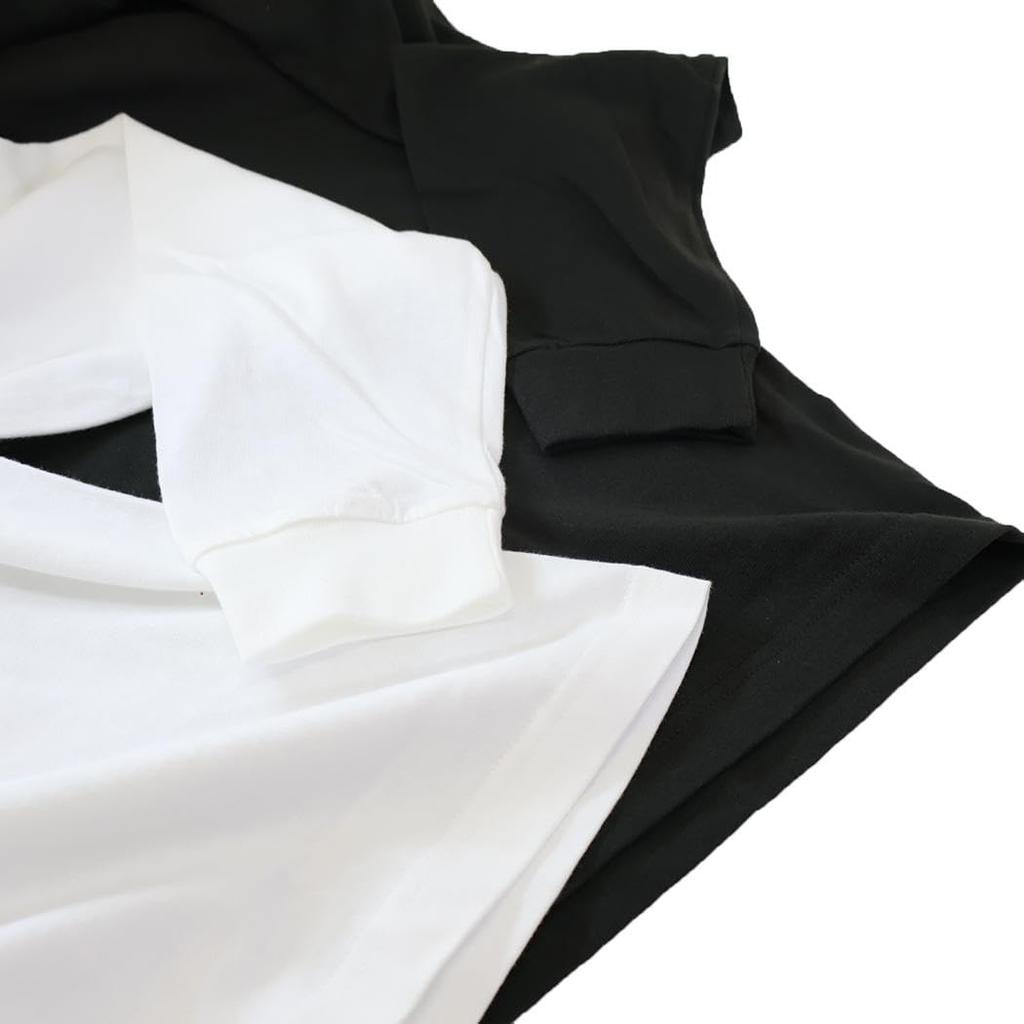 Mizumori Ado Embroidered Long Sleeve T-Shirt Boy Smoke Black Size L