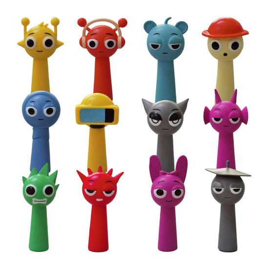 

12 Pcs Game Figures Toys Cartoon Figures Desktop Ornament Set Collectible Figurines Gift for Fans