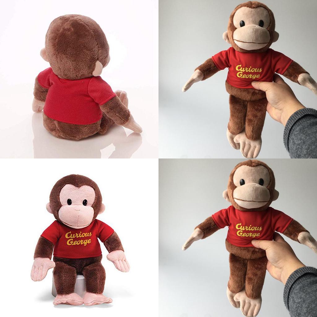 Plüschtier „Neugieriger George“ mit kurzem, weichem Flor für Kinder und Sammler