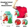 Merry Christmas Tree Decoration Items | Santa Claus Gift Bag Christmas Tree Decorative Paper Card Door Wall Hanging (Set of 10)