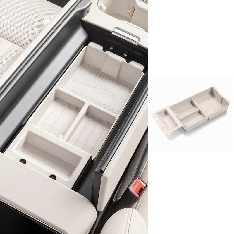 For Xiaomi SU7 2026 Car Center Console Armrest Storage Box Tray Organizer Anti-Slip Mats Storage Tidying Car Storage Box