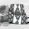 Black White Geometric Pattern Throw Blanket Sofa Bed Bedspread Decorative Throw Cushion Cover Gift