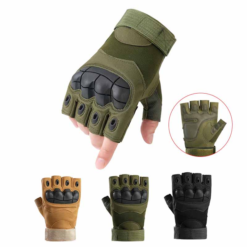 Exercise Workout Gym Fingerless Tactical Half Finger Bicycle Gloves Tactical Cut Resistant Gloves
