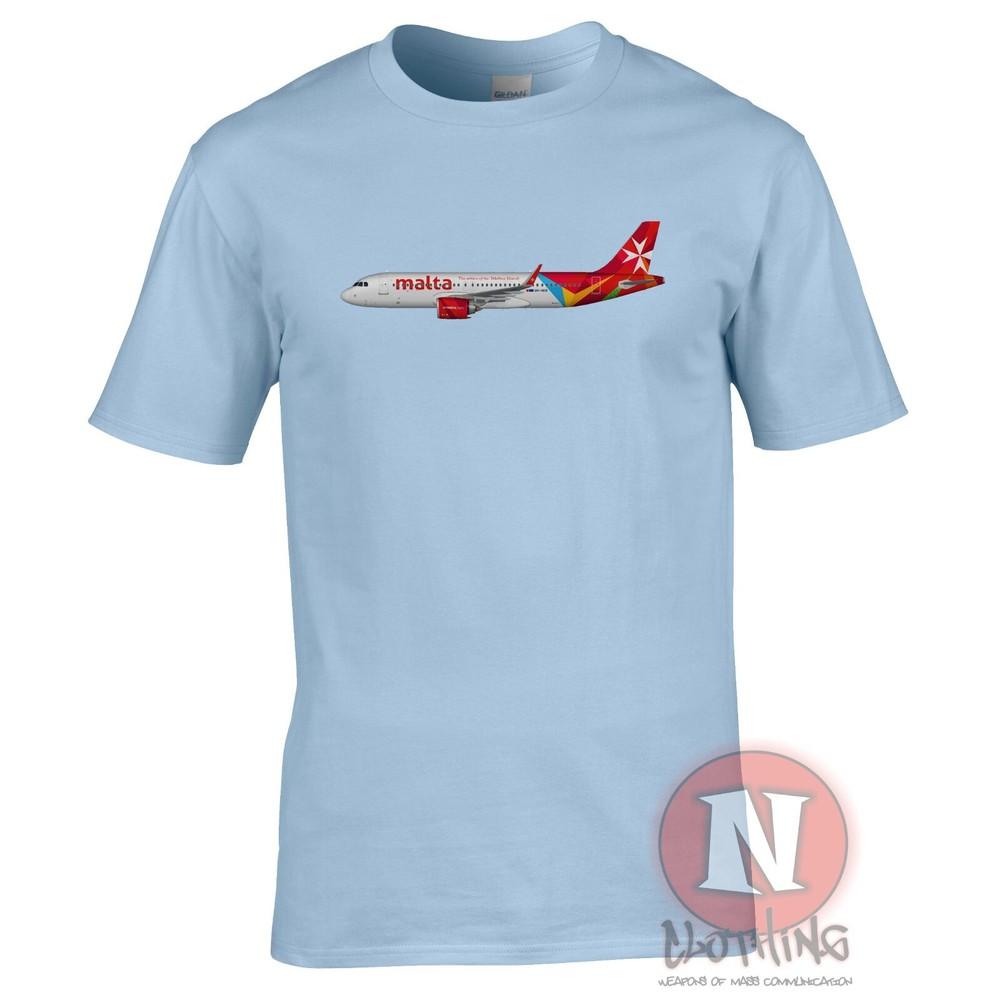Air Malta Airbus A320 TShirt Plane Spotters Airline Crew Airports Travel Tee