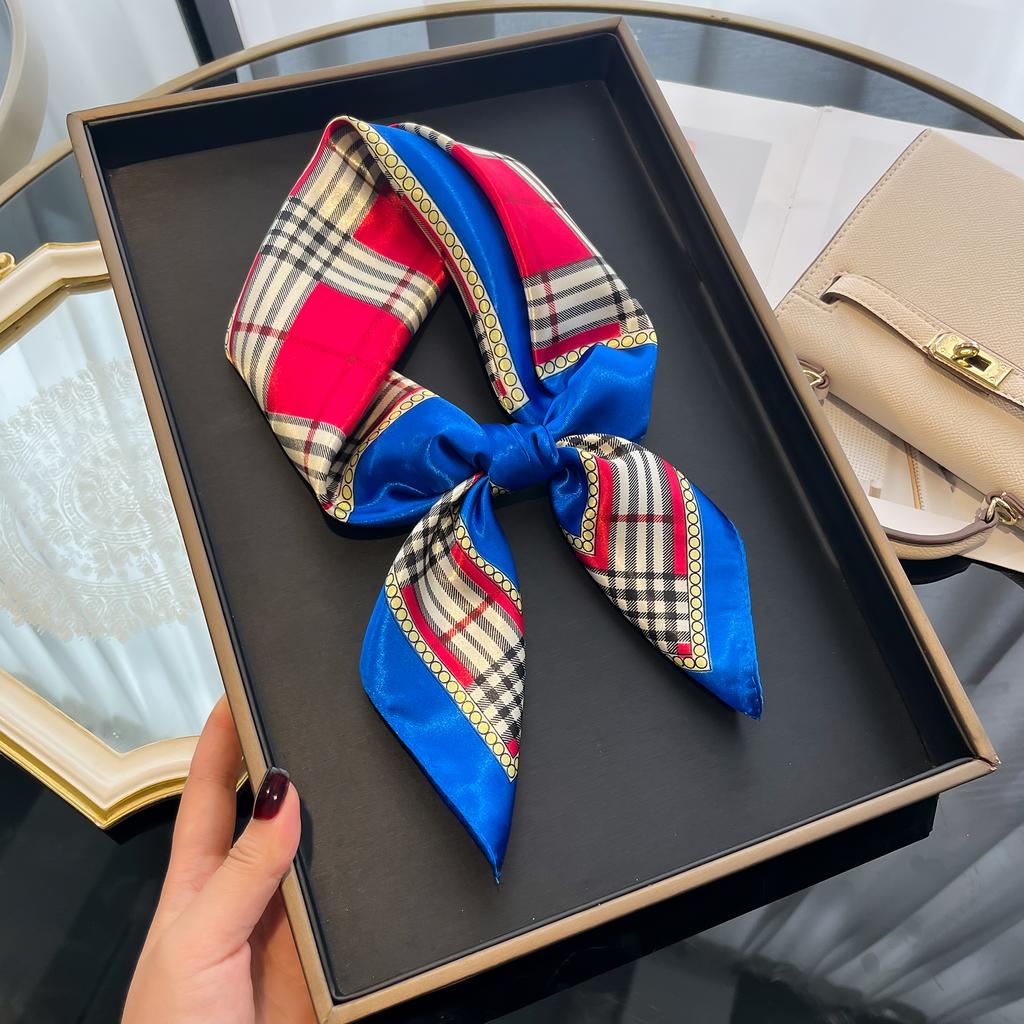 Beach Sunscreen Kerchief Luxury Design Square Scarves Women Popular 60X60CM Silk Hijab