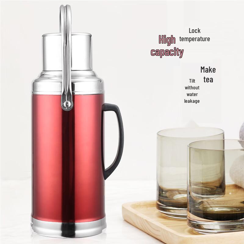 Dirain vakuumtermos i rostfritt stål med glasinsats