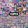 152-sheet Glitter Purikura Card Sticker Set with No Duplicates, 36 Hologram Cards, 36 Purikura Cards, and 80 Stickers