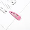 PL Water Drop Type Matte Texture Bb Clip Candy Color Cross Word Korean Girl Heart Hair Clip
