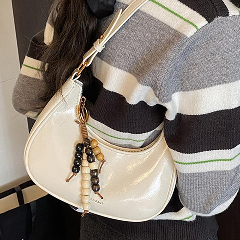 Handtasche im französischen Stil Damentasche Achseltasche Schlicht und stilvoll Pendler-Umhängetasche