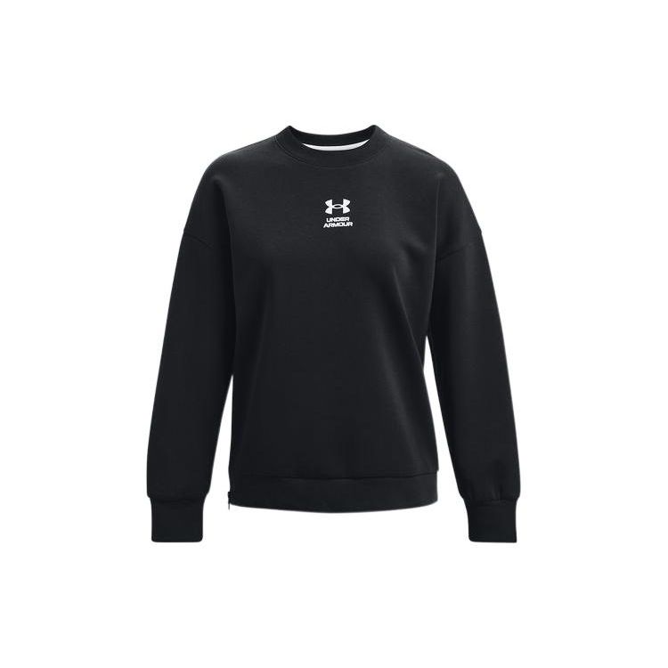 

Under Armour однотонный спортивный трикотажный свитер с круглым вырезом женский свитшот черный 1374465-001 S