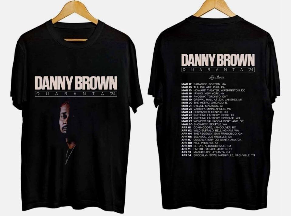Danny Brown 2024 Tour TShirt Cotton Unisex Unisex T-Shirt XXXXL
