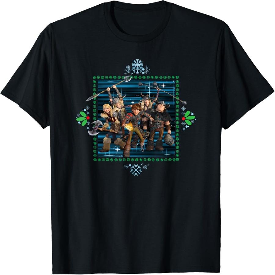 How to Train Your Dragon 3 Homecoming Logo T-Shirt S