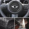 Carbon Fiber Car Steering Wheel Center Car Sticker For Cooper R55 R56 R60 R61 F55 F56 F60 Clubman Countryman Accessories