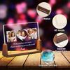 Personalized Mothers Day Unique Gifts for Mom Wife, Mom Gifts from Daughter Son Husband, Custom Acrylic Night Light Picture Frame with Photo Name,
