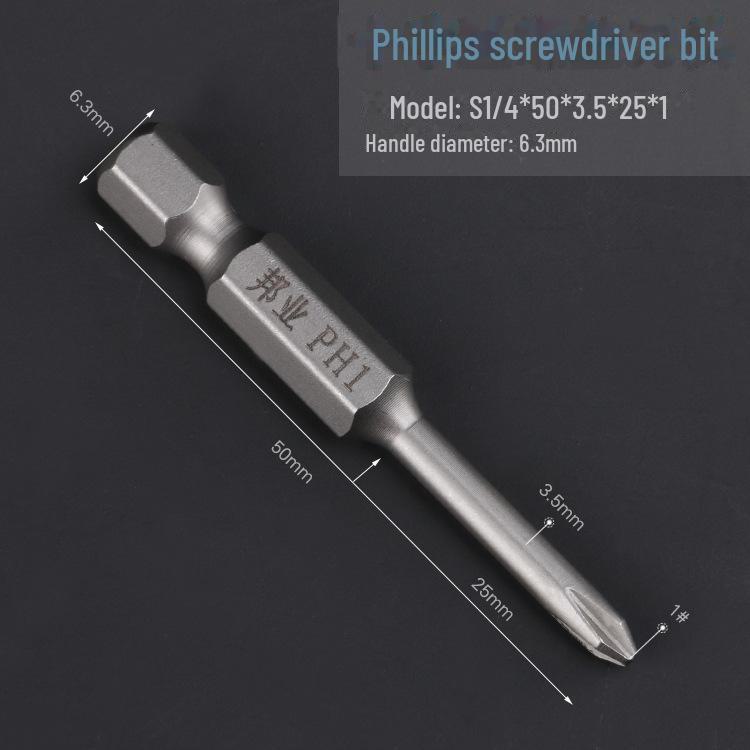 Bangye S2 Steel Pneumatic Phillips Screwdriver Head for Electric Drill