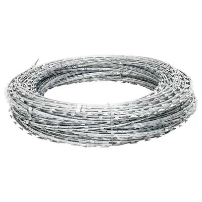BTO 22 NATO Barbed Wire with Clamps Galvanized Steel 60 M