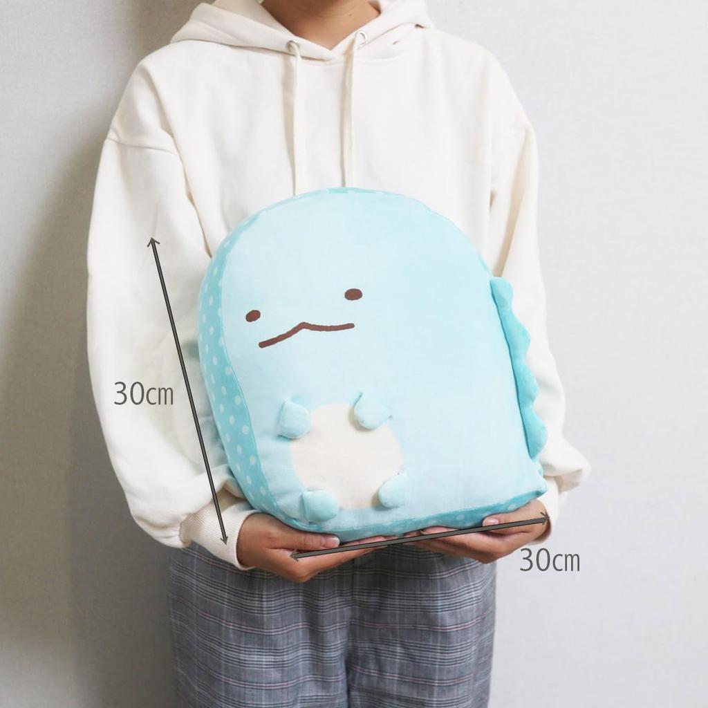 Marushin Sumikkogurashi Mochi Mochi Soft and Character Birthday 6575010800 Cushion, Marshmallow, Smooth, Cushion, Lizard, Gift, Gift,