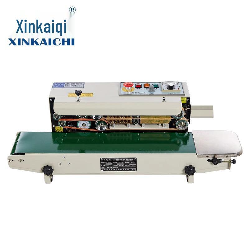 Automatic Continuous Sealing Machine for Aluminum Foil & Plastic Film Bags - Ideal for Packaging Tea & Masks